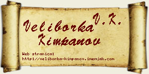 Veliborka Kimpanov vizit kartica